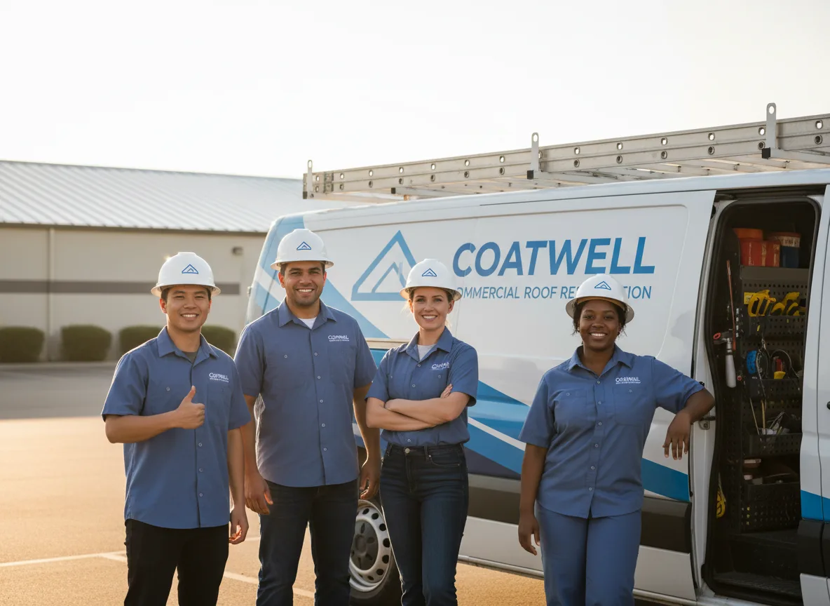 Commercial roof coating company in New Century, KS