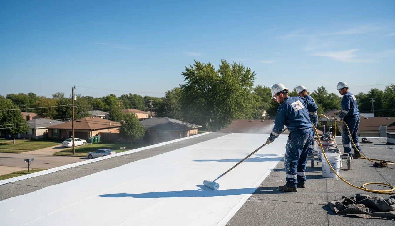 Commercial roof coating in New Century, KS near me